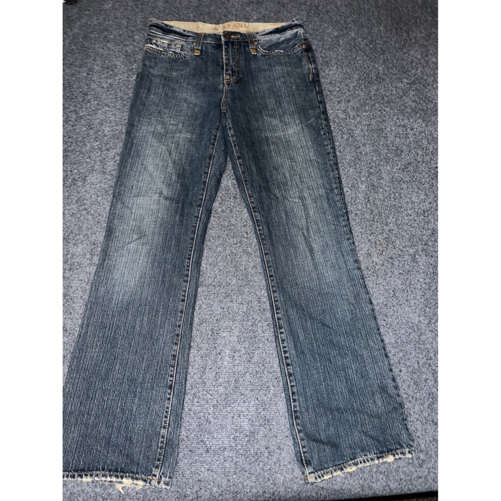 Z-Brand Mens Straight Leg Distressed Blue Denim Jeans Size 29x32